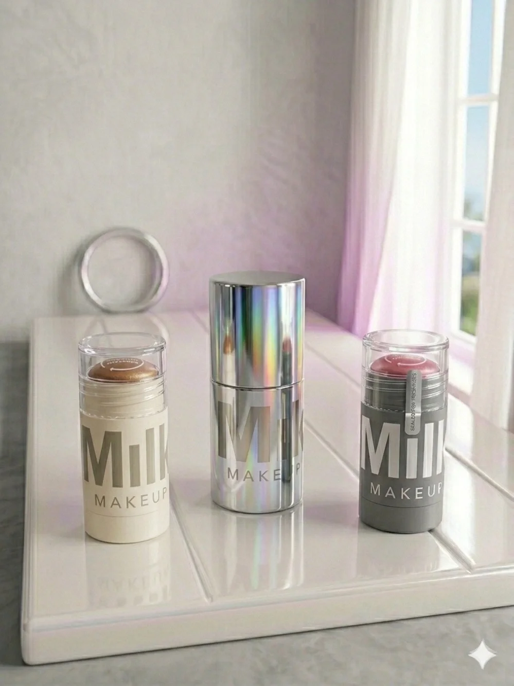 MILK MAKEUP Glow Routine Bundle: Future Fluid Concealer 1W, Lit & Dash NIB - Picture 5 of 6